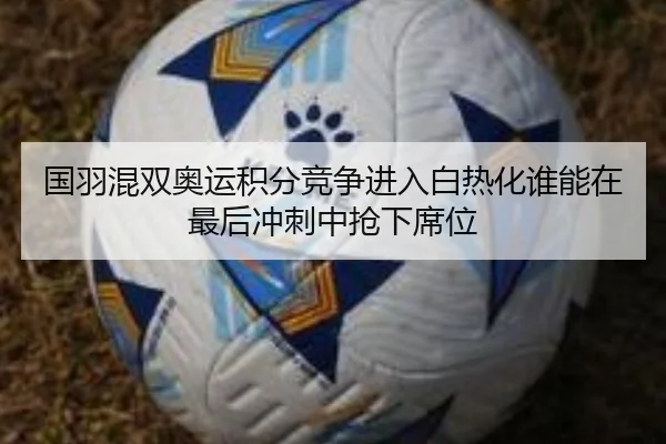 国羽混双奥运积分竞争进入白热化谁能在最后冲刺中抢下席位